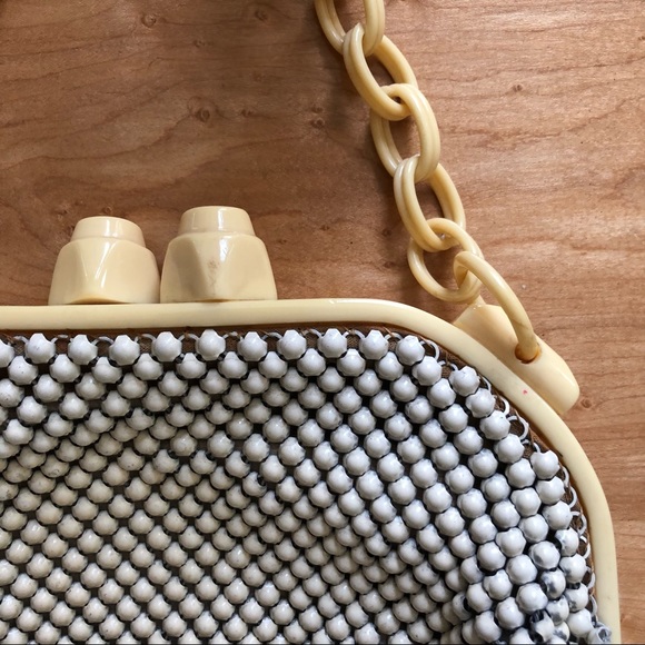 Vintage Whiting & Davis Alumesh Handbag 🥛 - Picture 4 of 9